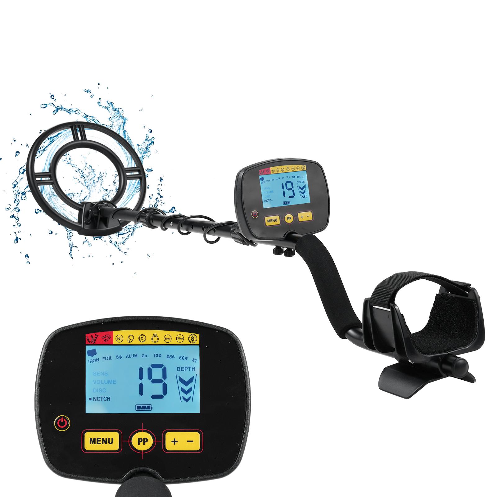 

Металлоискатель для взрослых Профессиональная высокочувствительная водонепроницаемая поисковая катушка 4 регулируемых режима Detector only чёрный