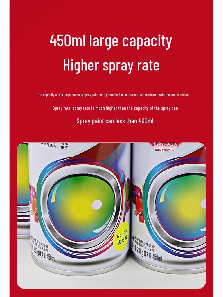 Wesley 450ml Paint (12-pack) - Long-lasting color, excellent weather resistance, bright finish, and durable film.