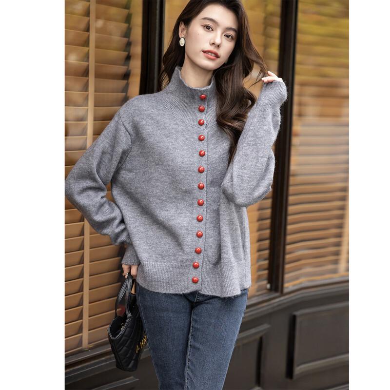 ITISF4 Women's Relaxed Winter Knit Cardigan