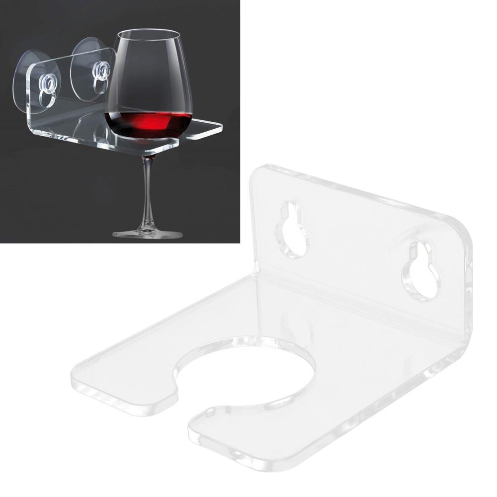Strong Suction Cup Bathtub Wine Glass Holder Acrylic Goblet Holder Wine Glass Holder Home Bathroom