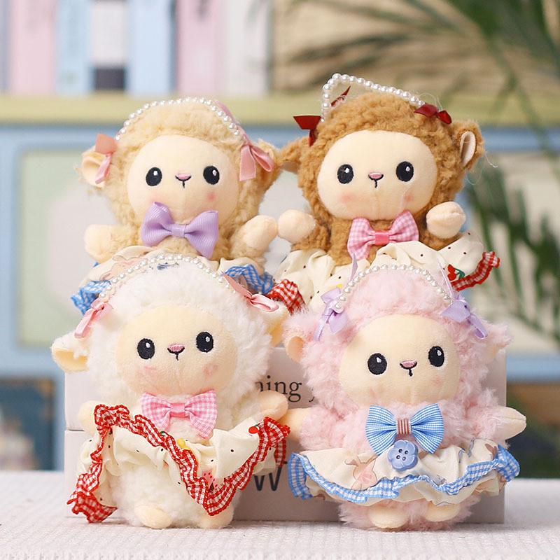 Plush Sheep Toy With Dress For Wedding Party Decor And Gift Use
