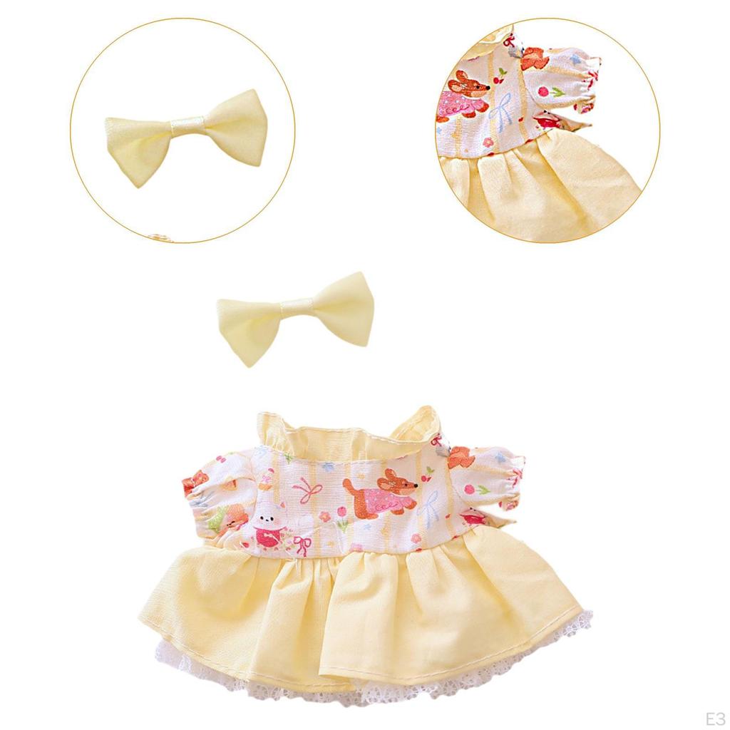 15-17cm Plush Doll Clothes Cartoon, Stylish,Costumes,Dress up,Doll Clothing Stuffed Animals
