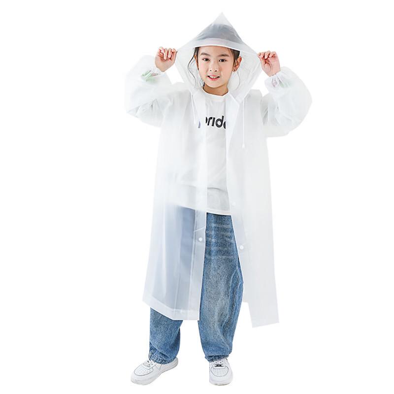 Kids' EVA Transparent Rain Poncho