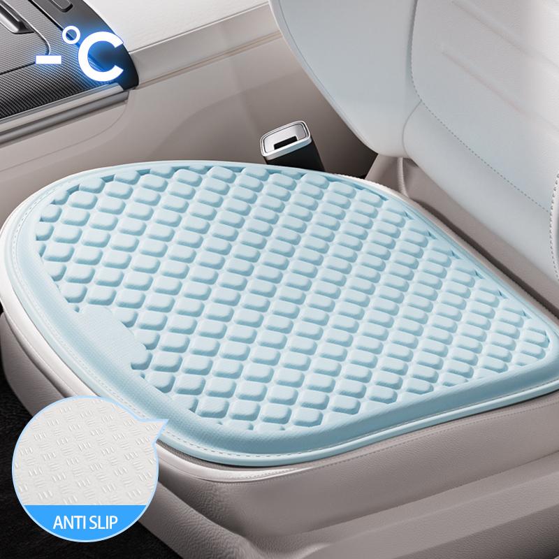 Universal TPR Cooling Gel Car Seat Cover Summer Car Cool Cover Breathable Honeycomb Gel Seat Cushion Car Interiors Accessory