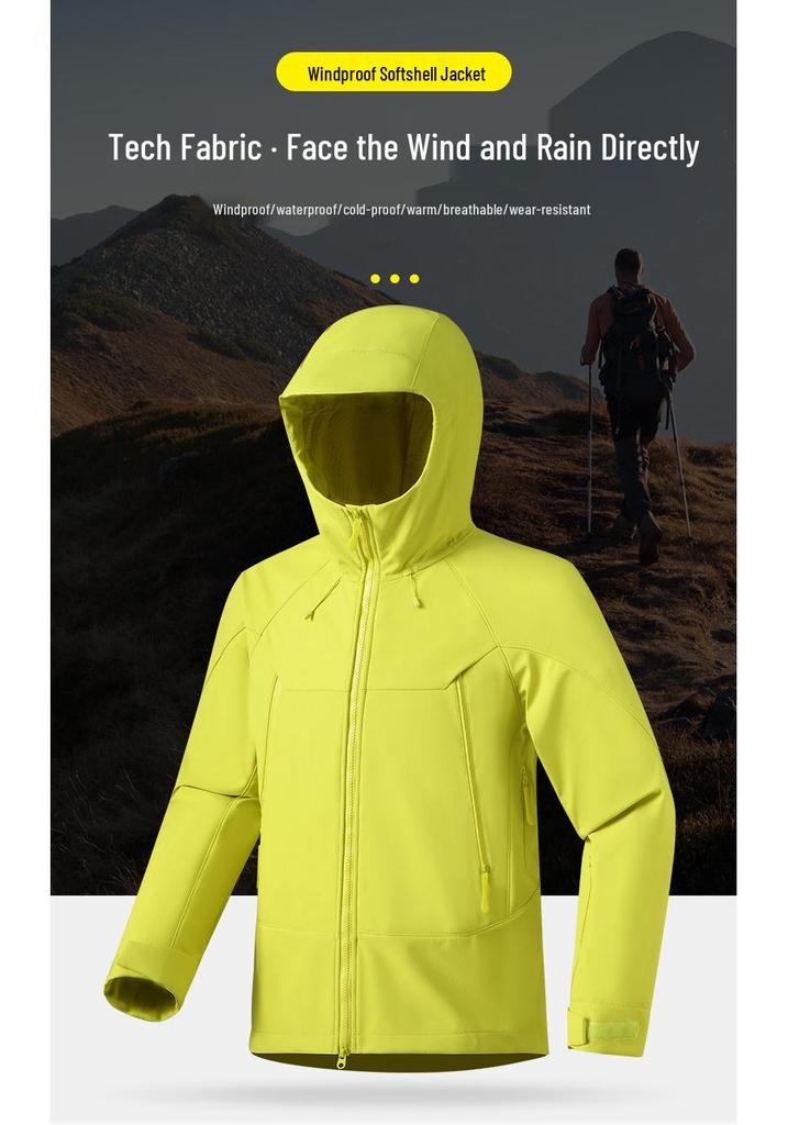 Couple's Soft Shell Jacket - Cold-Resistant, Breathable, Warm, Casual Outdoor Sports Wear