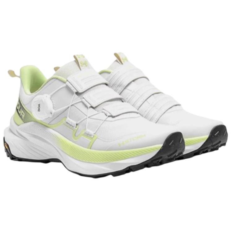 Under Armour Outdoor Comfortable Soft TPU Low-Top Trail Running Shoes Unisex Sneaker White Green 5138004-0114