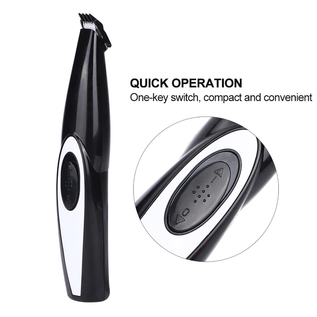 Plastic Black Professional Mini Electric Pet Pedicure Trimming Foot Tool for Cats Dogs