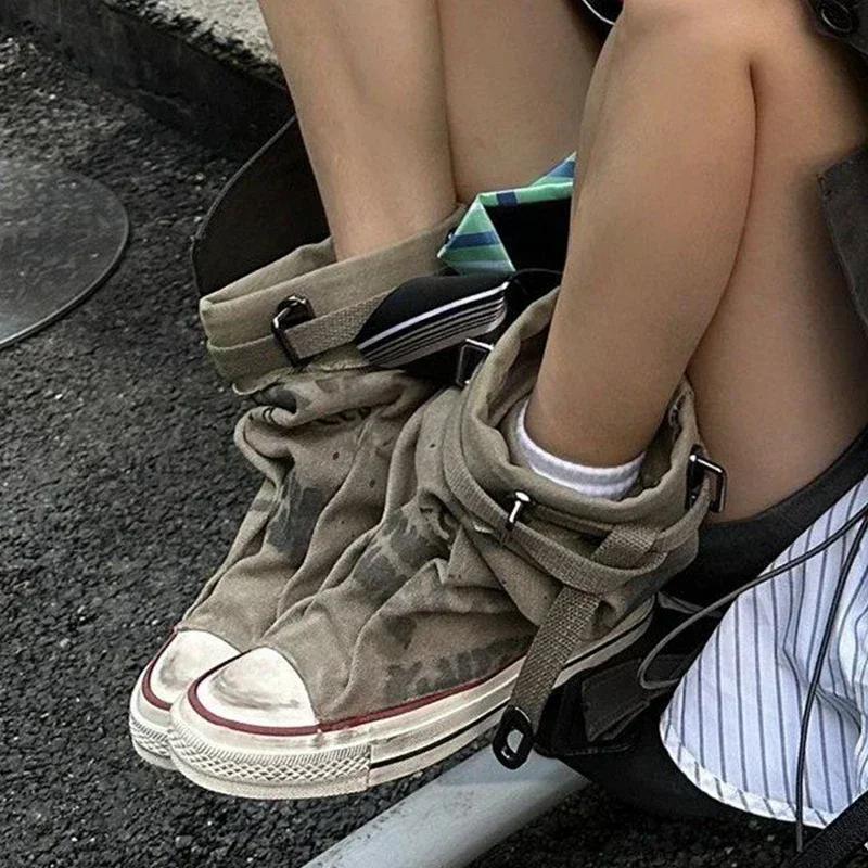 

Модные женские парусиновые кеды, балетки, дизайнерские полусапожки, модная обувь для женщин, тренд 2024, новые зимние панк челси, женская обувь 39