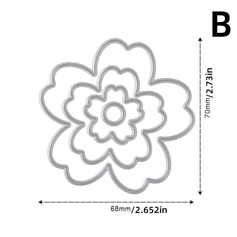 Flower Metal Cutting Dies Stencils DIY Scrapbook Album Paper Card Craft