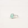 Natural Aqua Chalcedony Gemstone 925 Sterling Silver Jewelry Handmade Boho Ring RR-46-8