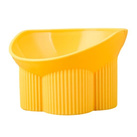 

Миска для собак и кошек с приподнятой подставкой. Кормушка для воды и кошек. Защита шейного позвонка. Предотвращение обратного потока. Приподнятая миска для еды для кошек. жёлтый