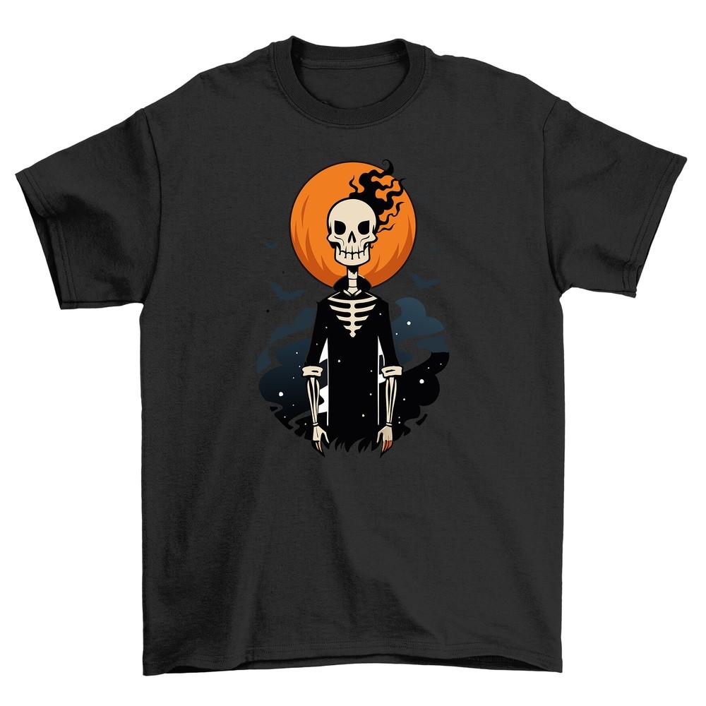 Halloween_285 Skeleton T-shirt - Funny Bone Apparel for Spooktacular Fun! 100% C