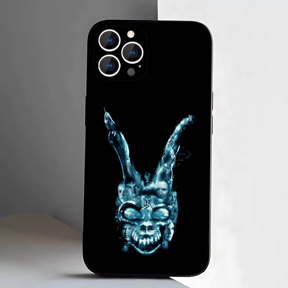 D-Donnie Darko Phone Case For iPhone 17,16,15,14,13,12,11,Pro,XS,Max,XR,Plus,E,SE4,Mini Black Soft Cover