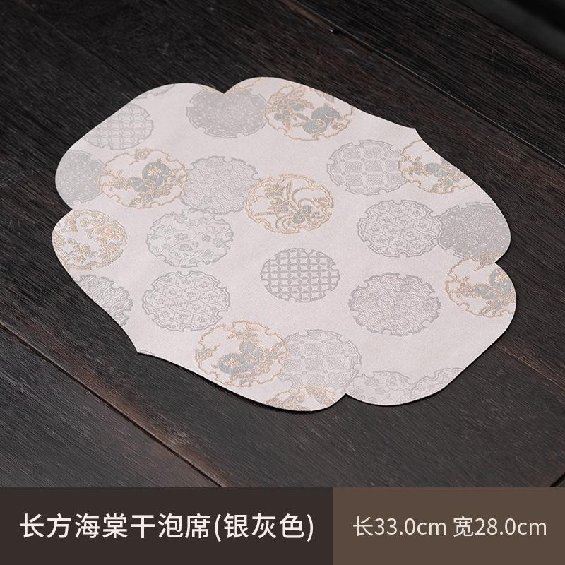 New Chinese Style Tea Mat Retro Table Cloth Towel Brocade Waterproof Anti-scalding Absorbent Tea Table Mat Teapot Teacup Mat