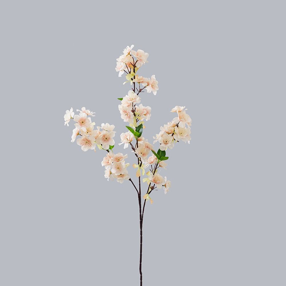 Elegant Artificial Peach Blossom Branch Real Touch Fake Flower Silk Cherry Blossom Wedding Decor
