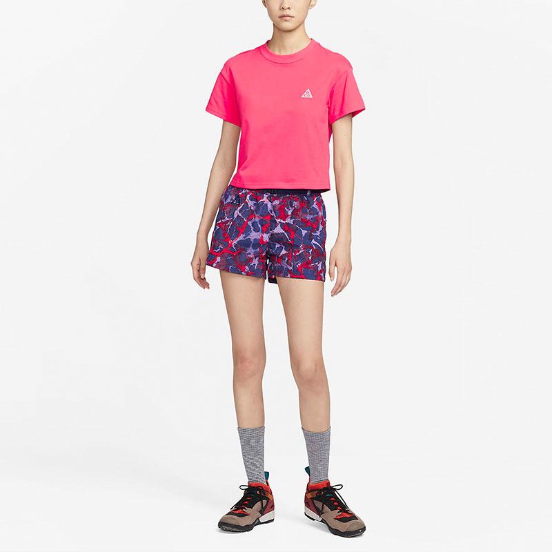 Nike ACG Quick-Drying Pullover Short Sleeve T-Shirt Women Tops Ashen-Red FD2717-850