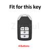Auto Keyless For Honda Crv Xr-V Cr-V Fit Civic Accord Hr-V Hrv City Odyssey 4 Buttons Tpu Car Key Cover Case Shell Fob Holder