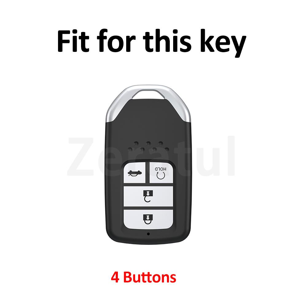 Auto Keyless For Honda Crv Xr-V Cr-V Fit Civic Accord Hr-V Hrv City Odyssey 4 Buttons Tpu Car Key Cover Case Shell Fob Holder