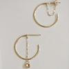 S925 Sterling Silver Big Circle Hoop Earrings For Women Kids 14K Gold Plated Ear Wedding Party Jewelry Gift Female Pendientes