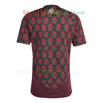 2024 Summer Mexico Football Fans Jerseys Kids Home Away Jerseys Oversized Sports  Men's and Women's Quick Drying T-shirt Tops