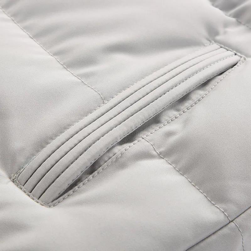 Winter Down Jacket Men's Cotton Coats Thick Warm Jacket Casual Coat Imitation Silk Cotton