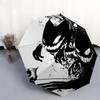 Gengar Pattern, Automatic Folding Umbrella, Portable and Foldable Design, 8 Ribs, a Christmas or Birthday Gift.