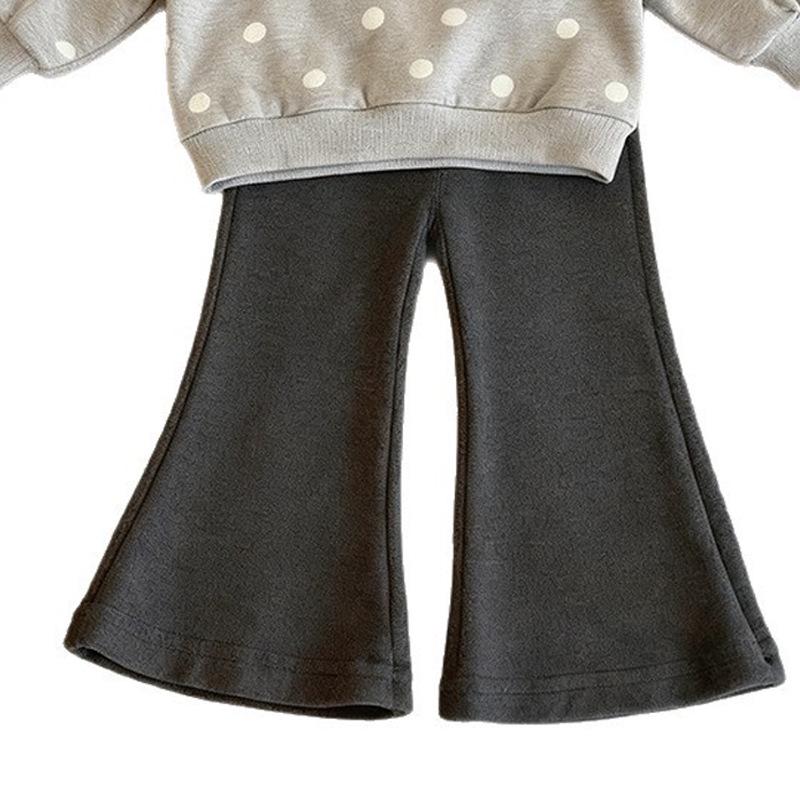 Girls' 2025 Korean Style Spring/Autumn Casual Hoodie Two-Piece Set