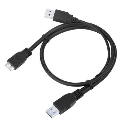 USB 3.0 A To Micro B Adapter Cable USB 2.0 Power Supply Cord for Hard Disk SSD