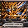 Wall Hanging Tapestry Custom NameHull FC Pattern Personalized Printed Fabric Wall Decor