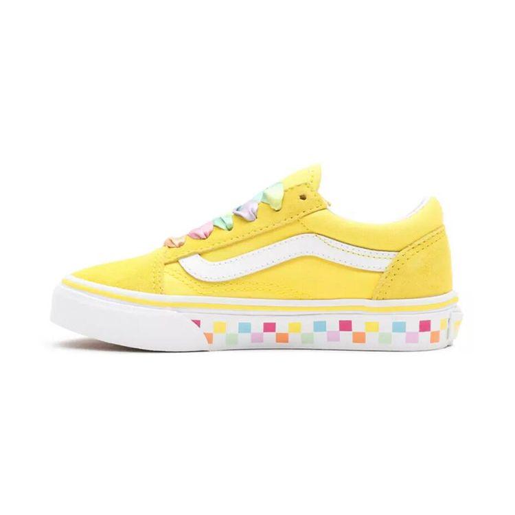 Vans Детские низкие кеды для скейтбординга Old Skool Желтые детские кроссовки VN0A4BUU32X