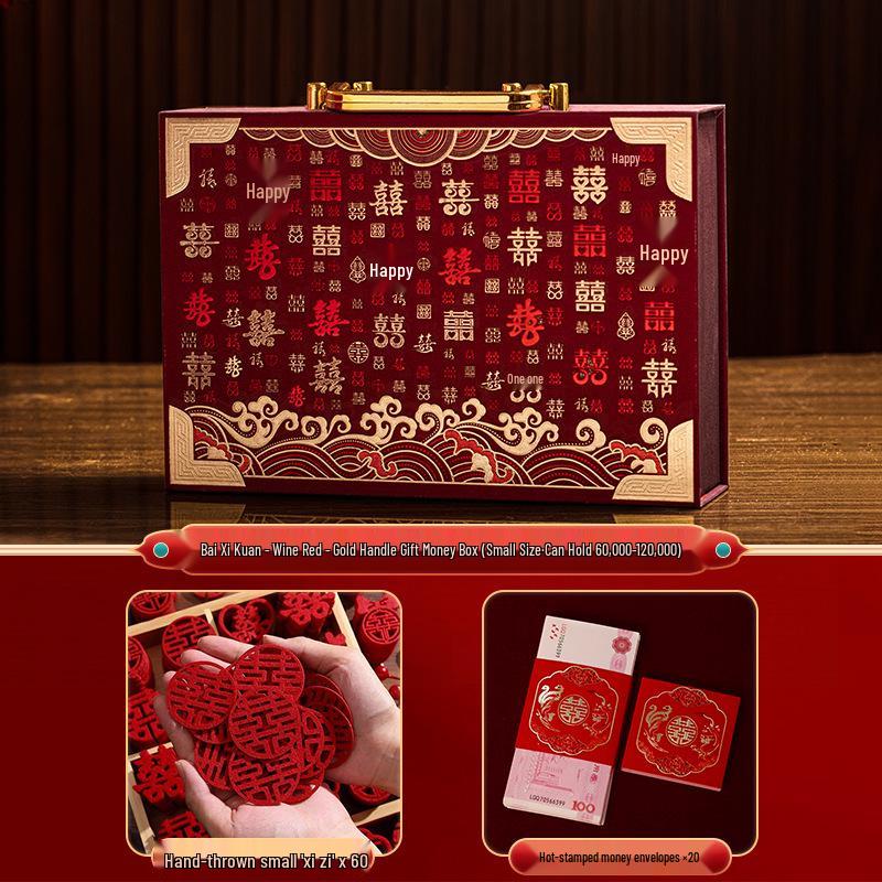High-end Engagement Cash Gift Box: Elegant Betrothal & Proposal Presentation Box