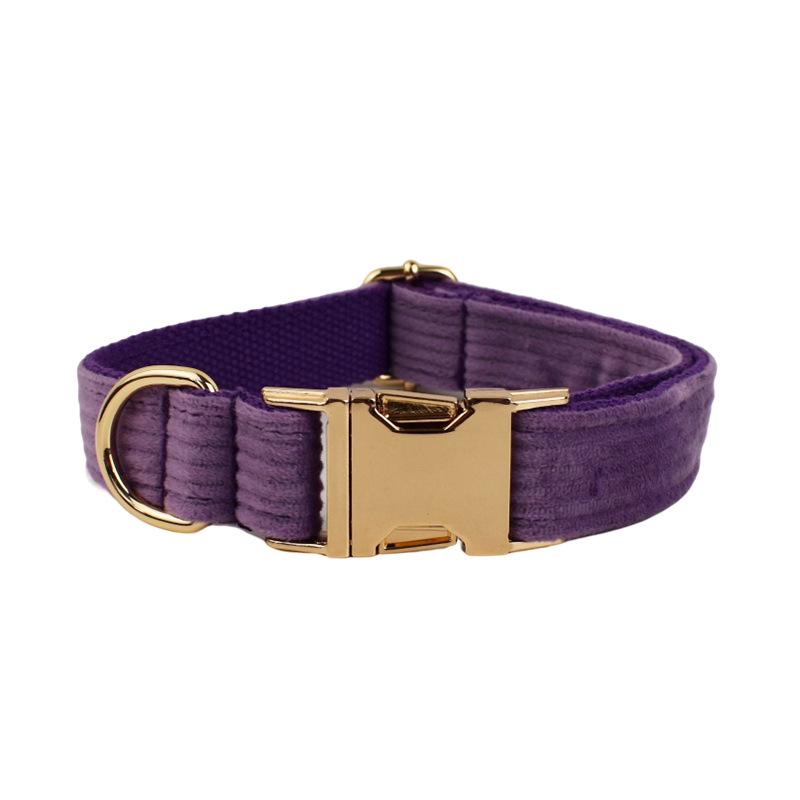 Corduroy Stripe Series Custom Dog Collar - New Style Pet Neckwear