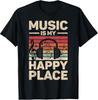 Music Is My Happy Place EDM DJ T-Shirt for Music Lovers