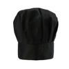 Chef's Hat Unisex Cotton Chef's Hat Kitchen Chef Hotel Restaurant Gastro Hats Adjustable For Men, Women, Cooking, Black - PJ