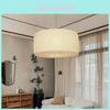 Luminária Pendente Decorativa Simples Estilo Europeu Moderno Com Cúpula de Papel de Pele de Ovelha Estilo Nórdico
