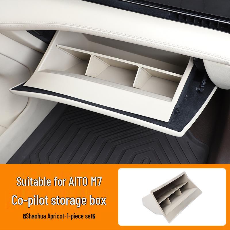 

2024 AITO M7 Passenger Side Glove Box Storage Organizer – Interior Car Decoration Accessory