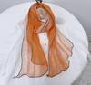 Spring And Summer New Solid Color Diamond Scarf 100% Linen Striped Neck Scarves