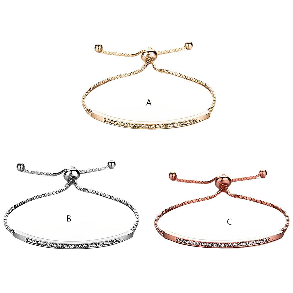 Metal Bracelet Fashion Jewelry Hand Pendent Dating Prop Fine Workmanship Diamante Sweet Gift Long-lasting Wrist Brace