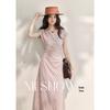 Mì Xiù 2026 Summer French Style Polka Dot Waist-Cinching Dress