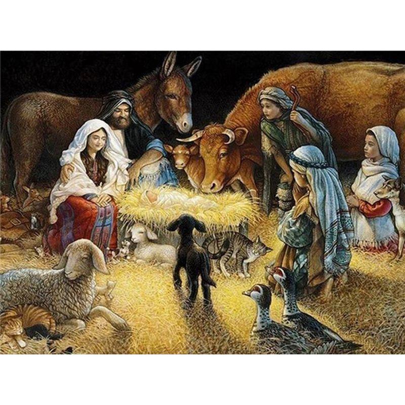 DIY Diamantové malování Křížovým stehem Kompletní vrtačka Diamantové vyšívání Kompletní sada Štrasová mozaika Dárek Domácí dekorace Obrázek