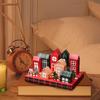2025 Christmas house packaging boxes 8box/bag Countdown to Christmas Cardboard Treasure Boxes for Storing Candy Nougat, Cookie