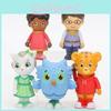 Livfulla Daniel Tiger's Neighborhood Friends Actionfigurer Perfekt Julklappssamling för Barn