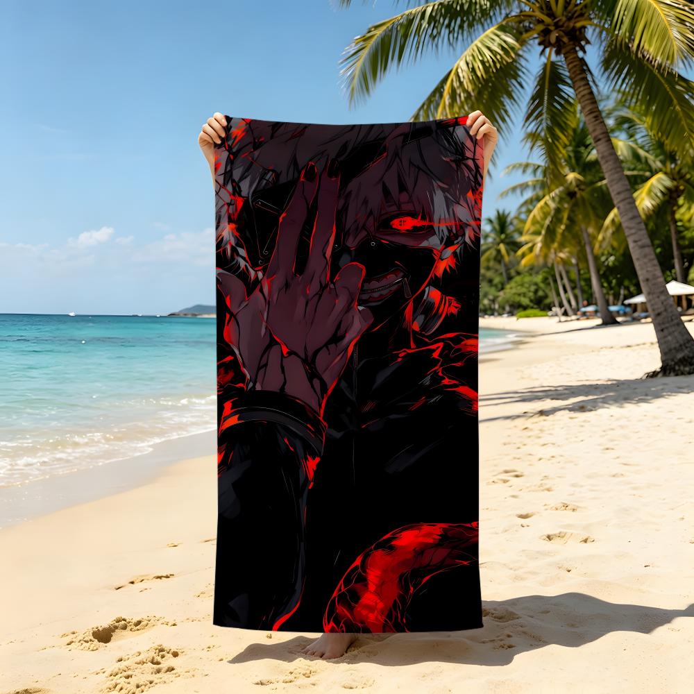 Anime T-Tokyo G-Ghoul Towel Beach Blanket Towel For Travel Gym Shower Luxury Lightweight Camping Pool hot