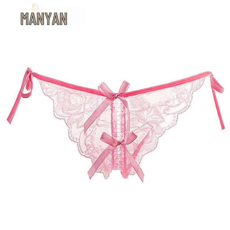 Seductive Japanese Lace Open Crotch Panties Set