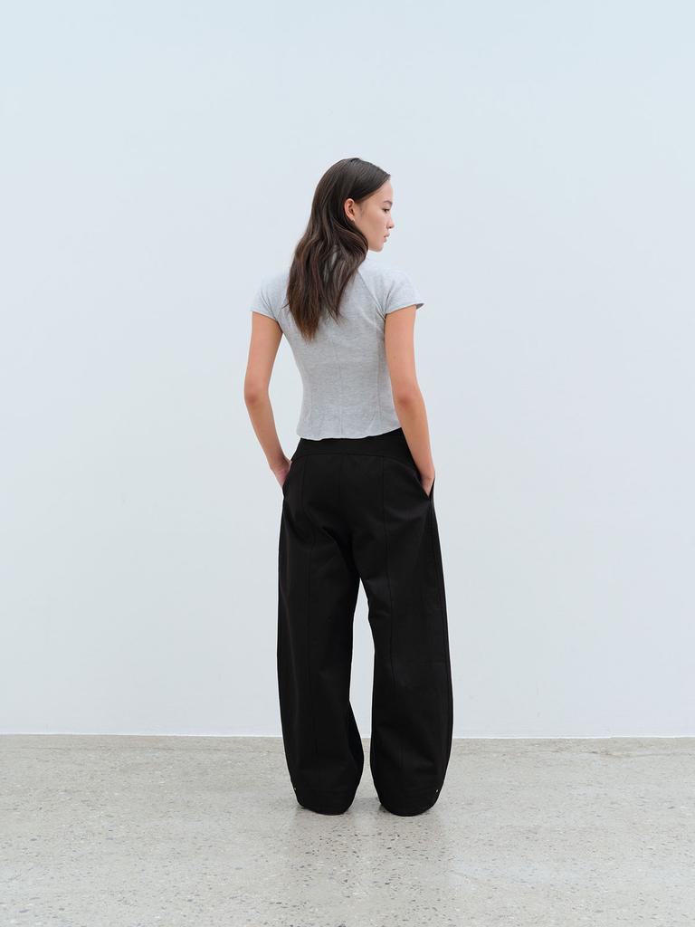 KOBKINO Adjustable Curved Wide Pants (Black)