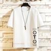 2024 Summer Short Sleeve T Shirt Men'S Graphics Print Black White Tshirt Top Tees Loose Fashion Clothes O- Neck Tshirts