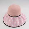 Hat Spring and Summer Female Face Covering Versatile Sunscreen Hat Bucket Hat Polka Dot Sun Hat Female Hat Straw Hat UV Protection Face Covering