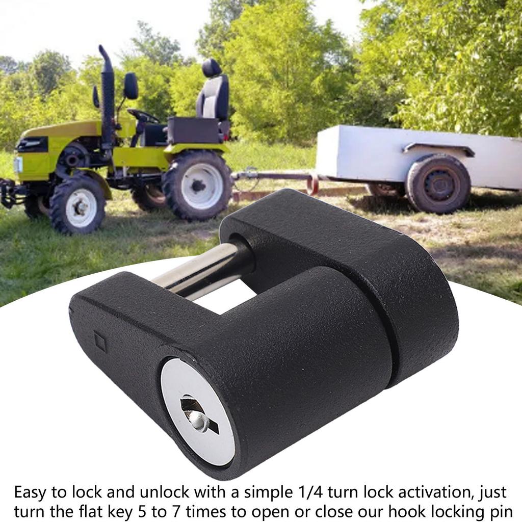 Trailer Tongue Coupler Lock Heavy Duty Anti Theft Versatile Coupler Lock for RVS Trucks Toolbox