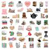 10/25/50pcs Reading Books Stickers for DIY Suitcase Water Bottle Phone Guitar Laptop Car Scrapbooking Skateboard