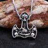 Vintage Wikinger Thor Hammer Anhänger Herren Halskette Wikinger Schiff Halskette Amulett Schmuck